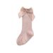 SHIBAOZI Baby Kids Girls Socks Cute Bowknot Decoration Soft Thin Middle-Length Sweet Socks