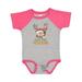 Inktastic Gigi s Little Prancer Cute Reindeer with Ornaments Boys or Girls Baby Bodysuit