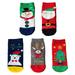Baby Boys Girls Christmas Socks 5 Packs Unisex Thermal Cotton Socks Colorful Warm Crew Socks for 1-8 Years Children