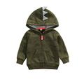 Jxzom Toddler Infant Baby Boys Coats Dinosaur Outwear Hooded Long Sleeve Jackets Fall Winter Clothes