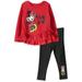 Disney Minnie Mouse Mickey Mouse Toddler Girls Crossover T-Shirt and Leggings Outfit Set Infant to Big Kid