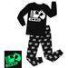 Elowel Boys Glow in The Dark Tractor 2 Piece Pajama Set 100% Cotton (Size2Y-10Y)