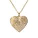 Personality Retro Love Heart-shaped Carved Phase Box Pendant Necklace Heart Can Open Item Jewelry