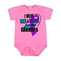 Inktastic Suicide Prevention I Wear Teal and Purple for My Grandpa Boys or Girls Baby Bodysuit