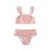 IZhansean 2PCS Summer Kids Baby Girls Ruffle Bikini Set Swimwear Swimsuit Bathing Suit Pink 1-2 Years