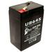 Compatible Dual Lite EPP Battery - Replacement UB645 Universal Sealed Lead Acid Battery (6V 4.5Ah 4500mAh F1 Terminal AGM SLA) - Includes TWO F1 to F2 Terminal Adapters