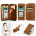 Wallet Case For Samsung Galaxy Note 20 Ultra Crossbody Cover with Long Shoulder Strap Lanyard Magnetic Zipper Card Cash Pockets Shockproof Retro Leather Case For Samsung Galaxy Note 20 Ultra Brown