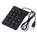 Portable Wired 18-Key Numeric Keypad Keyboard Extensions For Financial Accounting Data Entry For Smartphs Windows Laptop And More