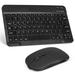 Rechargeable Bluetooth Keyboard and Mouse Combo Ultra Slim Full-Size Keyboard and Ergonomic Mouse for Samsung Galaxy Tab S8 Ultra and All Bluetooth Enabled Mac/Tablet/iPad/PC/Laptop - Onyx Black