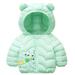 TAIAOJING Winter Coats for Kids with Hoods Toddler Winter Windproof Cartoon Bee Prints Bear Ears Warm Outerwear Jacket for Baby Boys Girls 12-18 Months