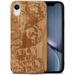 Case Yard Wooden Case Outside Soft TPU Silicone Slim Fit Shockproof Wood Protective Phone Cover for Girls Boys Men and Women Supports Wireless Charging Mount Rushmore Design case for iPhone-XR