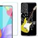 Slim-Fit Fashion Phone Case for Samsung Galaxy A53 5G with Tempered Glass Screen Protector by OneToughShield Â® - Guitar Yellow