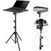 SHZICMY Laptop Projector Stand - Portable Podium Tripod Mount Adjustable DJ Mixer Stand up Desk Computer Stand Tray and Holder 22 to 49