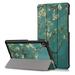 Dteck Lenovo Tab M7 2019 Tablet Case Slim Lightweight Stand Hard Shell Case Protective Cover for 7 2019 Lenovo Tab M7 (2nd Gen) Tablet TB-7305F TB-7305L TB-7305X Flower