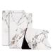 iPad 9.7 inch Case 2018/2017 iPad Pro 9.7 Cover Allytech PU Leather Multi-Angle Viewing Stand Folio Auto Sleep Wake Smart Case for iPad 6th Gen 2018/iPad 5th Gen 2017/Pro 9.7 2016 White Marble