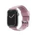 For Apple Watch Size 42/44/45mm Sport Bands Carbon Fiber Design Rubber TPU Replacement Band Strap for iWatch Series 7/SE/6/5/4/3/2/3 Cover Xpm Phone Case [Pink]