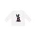 Inktastic Scottie Dog in Plaid Boys or Girls Long Sleeve Toddler T-Shirt