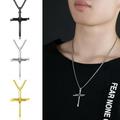 Fashion Steel Nail Rope Cross Pendant Necklace present 2022 Gifts For Men T5G7 A0R5