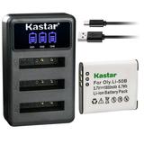 Kastar 1 Pack Battery and LCD Triple USB Charger Compatible with Pentax Optio RZ18 Megazoom X70 Optio WG-1 WG-1 GPS Optio WG-2 WG-2 GPS Optio WG-3 Optio WG-3 GPS Optio WG-4 Optio WG-5 GPS