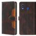VIGOROSO Shockproof Genuine Leather Luxury Case Cover Protective For Samsung Galaxy M20 Red Blue Brown Black