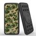 INFUZE Qi Wireless Portable Charger for AT&T Fusion 5G External Battery (12000 mAh 18W Power Delivery USB-C/USB-A Quick Charge 3.0 Ports Suction Cups) - Green Camo