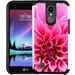 Pegacell Cover Case Compatible for LG K20 Plus LG K20+ LG K20 V LG Harmony k20 Case - Colorful Design Hybrid Armor Case Shockproof Dual Layer Protective Phone Cover - Pink Dhalia