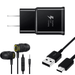 OEM EP-TA20JBEUGUS 15W Adaptive Fast Wall Charger for Xiaomi Poco F2 Pro Includes Fast Charging 10FT USB Type C Charging Cable and 3.5mm Earphone with Mic â€“ 3 Items Bundle - Black