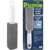 Pumie Toilet Bowl Ring Remover TBR-6 Natural Pumice Stone with Handle Removes Unsightly Toilet Rings Stains from Toilets Sinks Tubs Showers Safe for Porcelain Grey 1 Pack