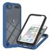 iPod Touch 5 6 7 Case TOPSHE Case with Build-in Screen Protector Full Body Protection Rugged Shockproof Anti-scratch Clear Back Cover for Apple iPod Touch 5th 6th 7th Generation Blue