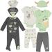 Star Wars The Child Bodysuits Sleep N Play Pants Hat and Bibs 8 Piece Outfit Set Newborn to Infant