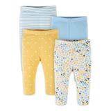 Gerber Baby Girl Pants 4-Pack (Newborn-24 Months)