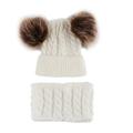 Hunpta Hats For Kids Newborn Kids Baby Boy Girl Pom pom Hat Winter Warm Knit Crochet Beanie Cap Scarf