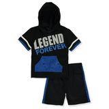Quad Seven Baby Boys Legend Forever 2-Piece Shorts Set Outfit (Toddler)
