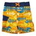 Joe Boxer Infant Toddler Boys Orange Skeleton Fish Swim Trunks Board Shorts 24m