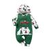 Fanvereka Baby Unisex Christmas Printed Romper Long Sleeve Hooded Jumpsuit with Front Pocket