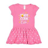 Inktastic Candy Corn Cutie with Stars Girls Toddler Dress
