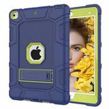 iPad 5th Gen Case iPad 6th Gen Case Dteck Shockproof Stand Kids Case Protective Cover For Apple iPad 5th 2017/6th 2018 Black / Yellow