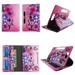 Flower Butterfly Pink tablet case 8 inch for Visual Land Prestige Pro 8 8inch android tablet cases 360 rotating slim folio stand protector pu leather cover travel e-reader cash slots