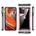 For Apple Iphone Xr Aluminum Alloy 2mm Slick Transparent Thick Bumper Frame Hybrid Case Cover - Rose Gold