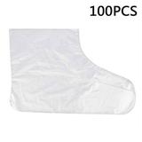 Disposable Plastic Foot Covers Paraffin Bath Wax SPA Therapy Bags Liner Booties Transparent Shoes Cover Foot Care Q7Q1