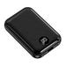 10000mAh Portable Power bank Outdoor Emergency External Battery Pack with USB Outputs Dual LED light for Cell Phone Black