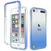 iPod Touch 7th Generation Gradient Clear Case iPod Touch 6th/5th Gen Case Dteck Rugged Shockproof Case Hard Protective Cover for Apple iPod Touch 7th/6th/5th Gen Blue