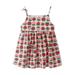 TAIAOJING Toddler Girl Dress Children Kid Baby Cute Cartoon Print Floral Sleeveless Princess Outfits Dresses 2-3 Years