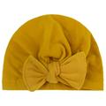 Hunpta Hats For Kids Newborn Baby Solid Hat Cap Beanie Bow Headband Hair Headwear Accessories