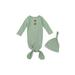 Newborn Baby Sleeping Bag Infant Long Sleeve Sleeper Gown with Hat Baby Sleepwear Romper Coming Home Outfit Set 0-6Months