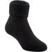 Lian LifeStyle 3 Pairs Father-Mother-Son Extra Thick Wool Boot Socks Crew Plain LK01+LK02+LK03 (Black) (2Y-5Y)