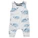 Sunisery Newborn Toddler Kid Baby Girls Boys Cotton Sleeveless Whale Print Romper Sets White 12-18 Months