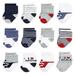 Hudson Baby Infant Boy Cotton Rich Newborn and Terry Socks Mom Dad Boy Navy Red 0-6 Months