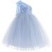 Ekidsbridal One-Shoulder Sequins Tutu Junior Flower Girl Dress Pageant Gown 182 12