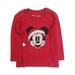 Disney Toddler Boys Mickey Mouse Santa Hat Red Christmas Holiday Tee T-Shirt 2T